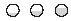 Three circles appear side by side. The bottom quarter of the circle on the left is shaded gray. The bottom half of the circle in the middle is shaded gray. All but the very top of the circle on the right is shaded gray.